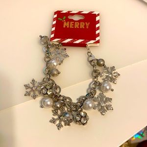 Winter Christmas charm bracelet